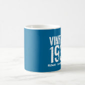 Mug 80e anniversaire 1935 ou TOUTE ANNÉE Bleu blanc M3 (Centre)