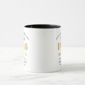 Mug 80e anniversaire 1946 Ajouter un nom Élégant (Centre)