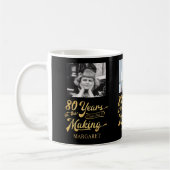 Mug 80e anniversaire 80 ans dans la fabrication 3 phot (Gauche)