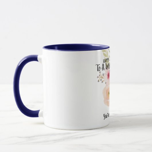 Mug 80e anniversaire dame spéciale Une des fleurs d'un (Gauche)