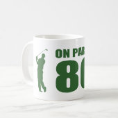 Mug 80e anniversaire de Golfer (Devant gauche)