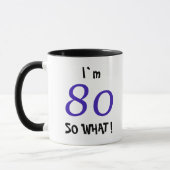 Mug 80e anniversaire drôle cadeau inspirationnel Alors (Gauche)