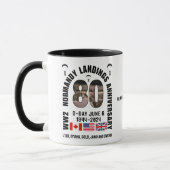 Mug 80e JEUDI DÉBARQUEMENT NORMANDY 2ÈME GUERRE MONDIA (Gauche)