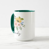 Mug 80e naissance, RENDRE LE MONDE MEILLEUR ENDROIT DE (Devant gauche)