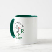 Mug 80e (tous âges) Anniversaire Nom Monogramme Hommes (Devant gauche)