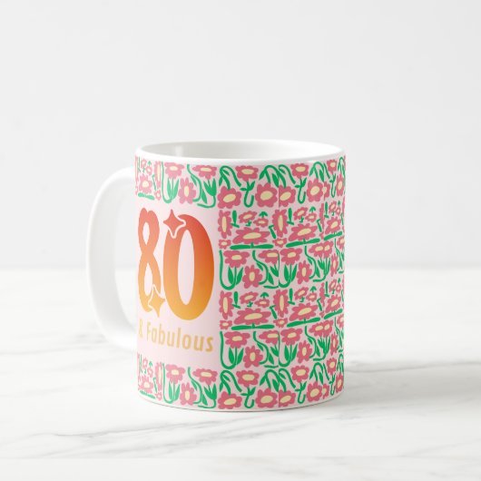 Mug 80ème et fabuleux (Devant gauche)
