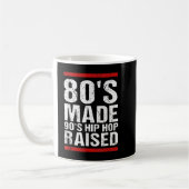 Mug 80's Made Hip hop 90's Raised Apparel (Gauche)