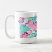 Mug 80's Memphis Active Pink Light Turquoise (Gauche)