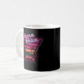 Mug 80S Rétrowave Synthwave Love Wave Miami Beach (Devant gauche)