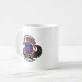 Mug 82e Bataille de café blanc Fort Bragg (Devant gauche)