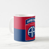 Mug 82e division aérienne Flag Military Vétéran (Devant gauche)