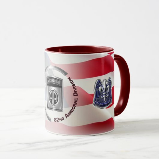 Mug 82e division aéroportée Conception Customisée (Devant droit)