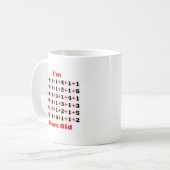 Mug 85 années ! Rouge de noir (Devant gauche)