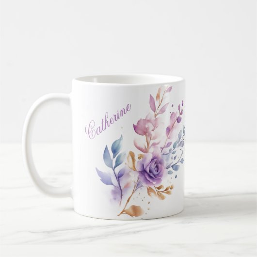Mug 85e anniversaire Whispers of Lavender and Gold (Gauche)