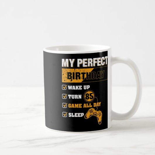 Mug 85ème Jeu d'Anniversaire Parfait Jeu 85 Ans Lo (Droite)