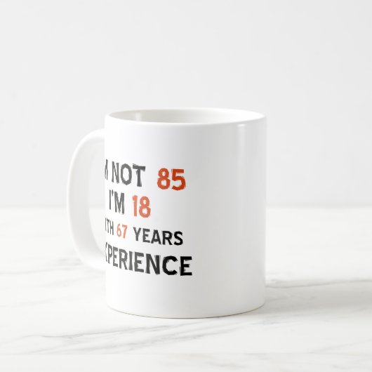 Mug 85th conceptions d'anniversaire (Devant gauche)