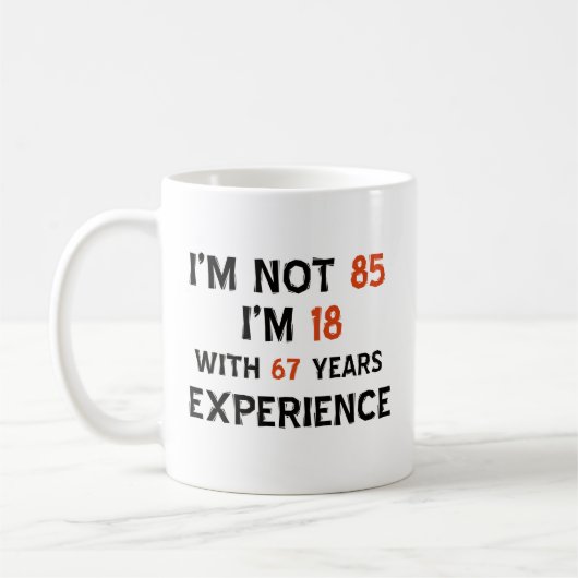 Mug 85th conceptions d'anniversaire (Gauche)