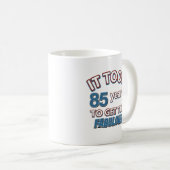 Mug 85th conceptions d'anniversaire d'année (Devant droit)