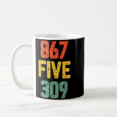 Mug 867 Five 309 Retro Music Number Funny 80s Throwbac (Gauche)