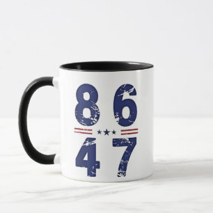 Mug 86 47 Anti Trump 8647 Style Vintage rétro