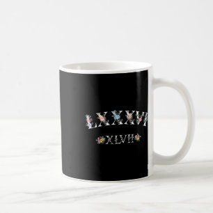 Mug 86 47 Numéros Romains Floral 8647 Subtil Anti Trum