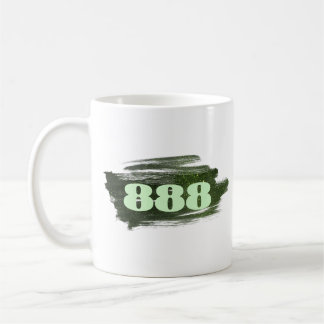 Mug 888 Numéro de Parties scintillant verte Manifestat