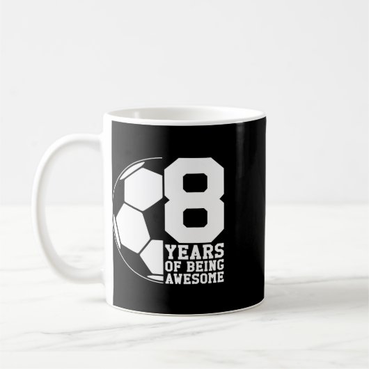 Mug 8 Ans de fan de foot (Gauche)
