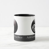 Mug 8 billards de boules personnalisés (Centre)