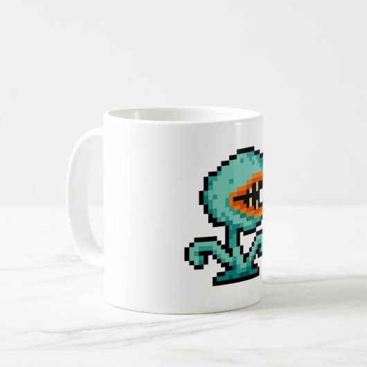 Mug 8-bit Flytrap Monster (Devant gauche)
