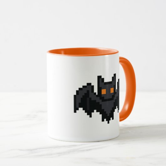 Mug 8-bit Retro Bat (Devant droit)
