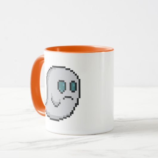 Mug 8-bit Retro Ghost (Devant gauche)