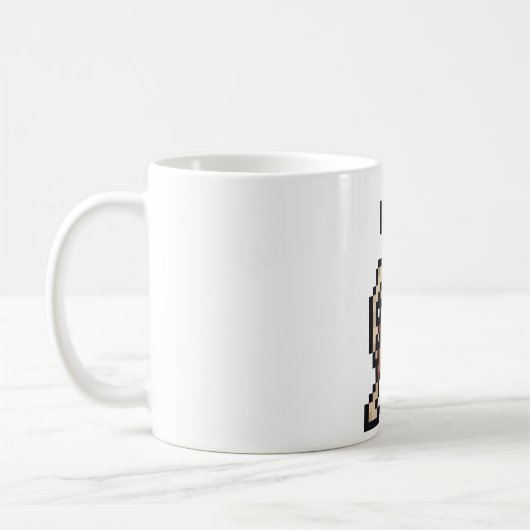 Mug 8-bit Retro Skeleton (Gauche)