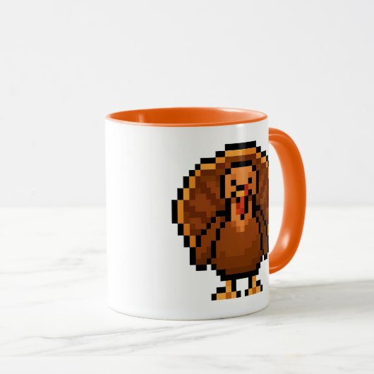 Mug 8-bit Retro Turkey (Devant droit)