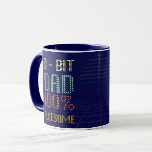 Mug 8 bits DAD 100 stupéfiant (Devant gauche)