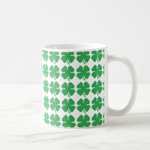 Mug 8 bits Pixel Lucky Four Leaf Clocher