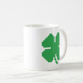 Mug 8 bits Pixel Lucky Four Leaf Clocher (Devant droit)