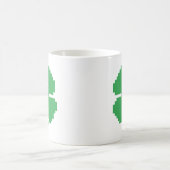 Mug 8 bits Pixel Lucky Four Leaf Clocher (Centre)