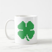 Mug 8 bits Pixel Lucky Four Leaf Clocher (Gauche)