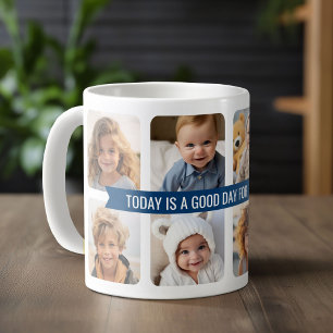 Mug 8 Collage photo avec texte personnalisé Marine Rub