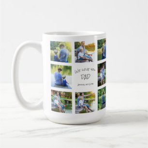 Mug 8 Collage Photo Cadeau pour Papa 