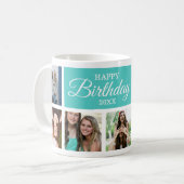 Mug 8 Collage photo Joyeux anniversaire (Devant gauche)