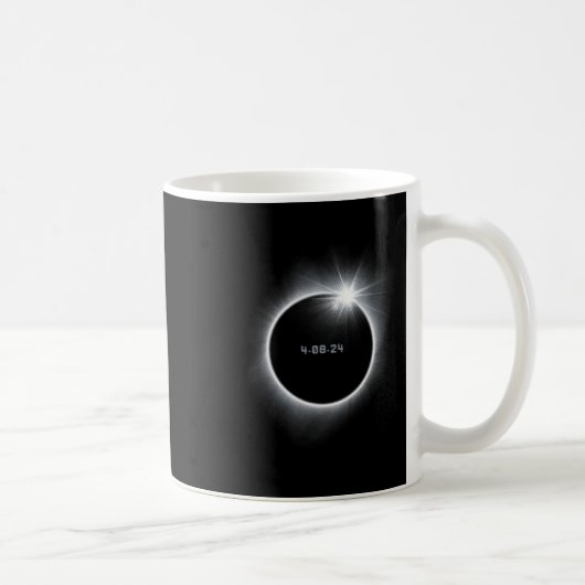 Mug 8 Éclipse solaire totale 2024 (Droite)