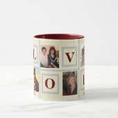 MUG 8 PHOTO COLLAGE MESSAGE D'AMOUR REMPLIR FACILEMENT (Centre)