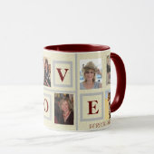 MUG 8 PHOTO COLLAGE MESSAGE D'AMOUR REMPLIR FACILEMENT (Devant droit)