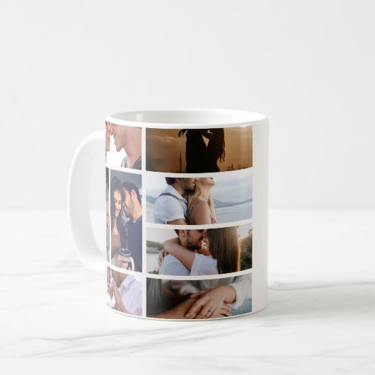 Mug 8 Photo Western First Christmas As Mrs and Mr (Devant gauche)