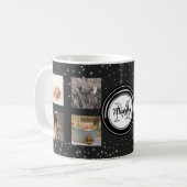 Mug 8 points faits sur commande de famille du collage (Devant gauche)