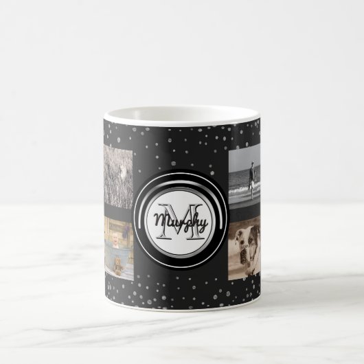 Mug 8 points faits sur commande de famille du collage (Centre)