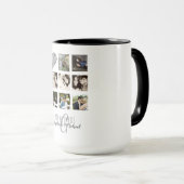 Mug 8 x PHOTO COLLAGE Newlywed Personalized WEDDING (Devant droit)