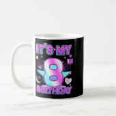 Mug 8 Years Old Birthday Kp Kids 8th Birthday Girls K- (Gauche)