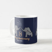 Mug 8e anniversaire du mariage de bronze Marine des él (Devant gauche)